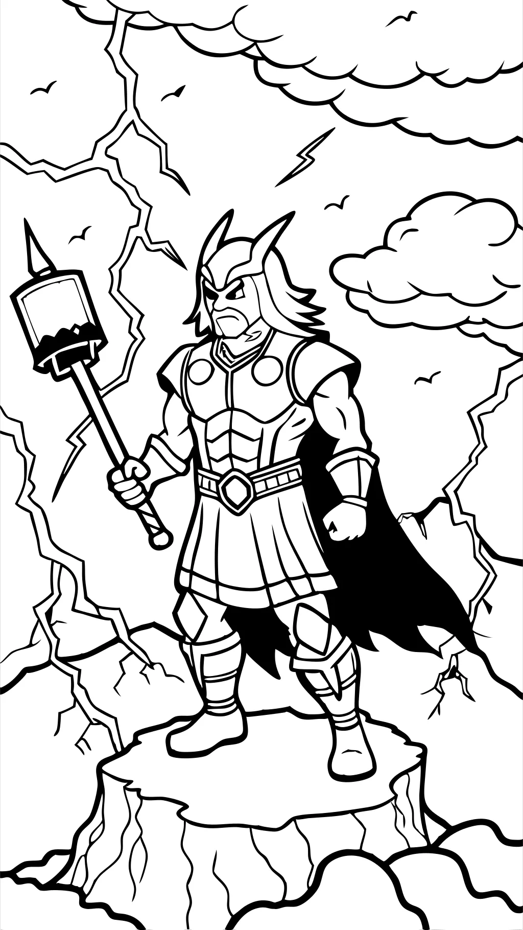 Páginas para colorear Thor